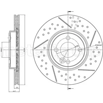 Brzdový kotouč Brzdový kotouč METELLI 23-1343FC