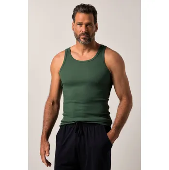 Pánské tílko JP1880, Plus size Tílko, žebrované, bez rukávů, do 8XL pro plnoštíhlé nadměrná velikost, 782617198-1459, zelený, XL, Plus size oblečení, Oblečení pro vysoké muže, Nadměrné velikosti, Oblečení pro plnoštíhlé.
