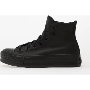 Dámské tenisky Tenisky Converse Chuck Taylor All Star Lift Platform Leather Hi Black/ Black/ Black EUR 40