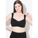 Ulla Popken, Plus size Odlehčující podprsenka, bez kostic, krajka, košíčky C-H pro plnoštíhlé nadměrná velikost, 838461100-1102, černý, 95D, Nadměrné velikosti, Plus size oblečení, Oblečení pro boubelky, Oblečení pro baculky, Oblečení pro plnoštíhlé, Oble