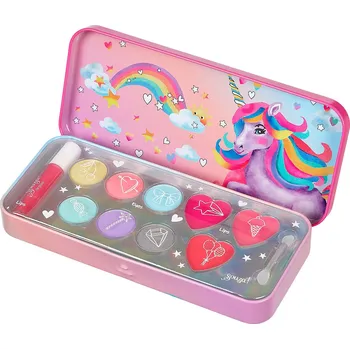 Výtvarná sada Souza! - Dětská make-up sada v plechovém pouzdře – jednorožec