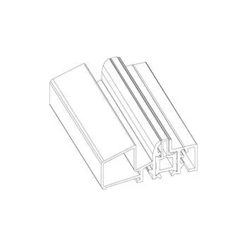 Dveřní kování Dveřní práh TRANSIT 74, 74 x 25 mm, délka 5000 mm, stříbrný elox