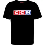 Triko CCM HERITAGE 3 Block Tee Black Velikost: XL