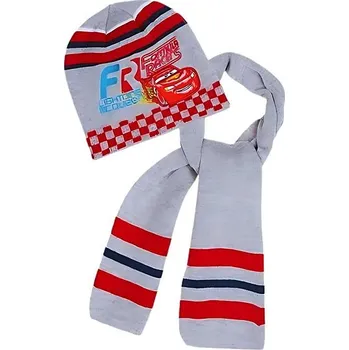 Čepice Disney Cars - set zimní šála a čepice