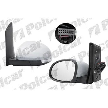 Auto zrcátko Zpětné zrcátko VW SHARAN od 2010 elektrické