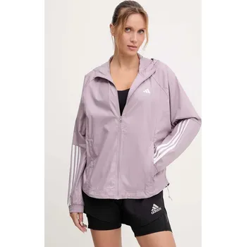 Pánská větrovka Běžecká bunda adidas Performance HYGLM JX7382 růžová 34X, vel. L