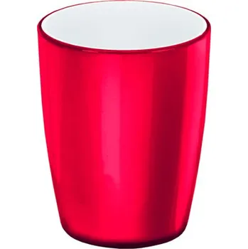 Držák na kartáček Kleine Wolke koupelnové doplňky Joker - kelímek, Red