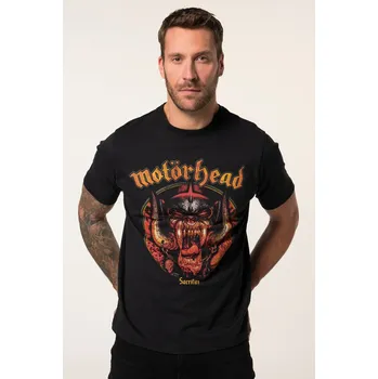 Pánské tričko JP1880, Plus size Tričko JP1880, kolekce hudební skupiny, Motörhead, krátké rukávy, do 8XL pro plnoštíhlé nadměrná velikost, 836413130-1456, černý, 7XL, Plus size oblečení, Oblečení pro vysoké muže, Nadměrné velikosti, Oblečení pro plnoštíhlé.