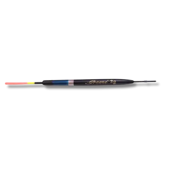 Signalizace záběru Splávek na plavanou 2 g – černé tělo s modro-stříbrným proužkem, reflexní anténka