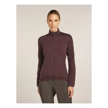 Icebreaker Wmns 400 RealFleece Descender LS Zip, Java