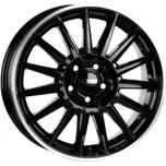 Alu kola CMS C23, 17x7.5 5x112 ET40, černá + leštěný límec