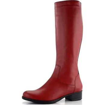 Dámské kozačky Barton variabilní kozačky šíře L kombinované červené 11819 - 39