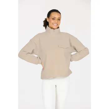 Dámská mikina Dámská mikina Athlecia Florrie Athlecia bílá | krémová 3424816