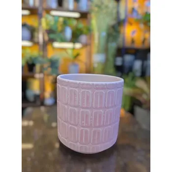 Keramický obal růžový vzorový na pr. 12cm