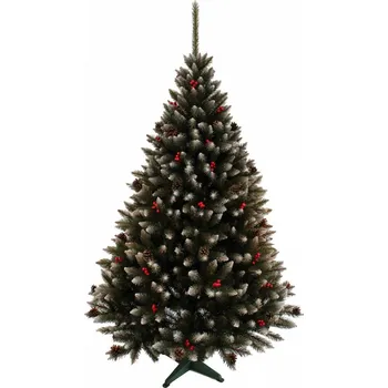 Vánoční stromek Vánoční stromek Smrk se šiškami a jeřabinou 220 cm