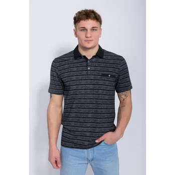 Pánská košile Polokošile krátký rukáv HROM černá L