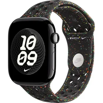 Chytré hodinky Apple Watch 49/46/45/44mm Midnight Black sportovní řemínek Nike M/L