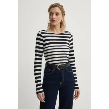 Pánské tričko Marc O'Polo tričko s dlouhým rukávem M00219652597 námořnická modř 59X, vel. L