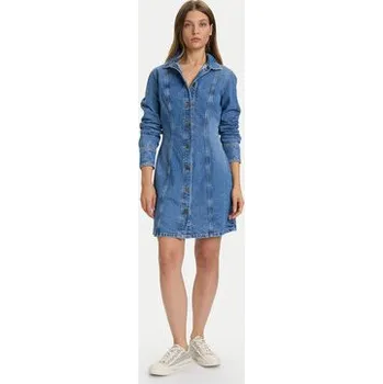 Dámské šaty Guess Jeans Džínové šaty W5BK48 D5M48 Modrá Slim Fit XL