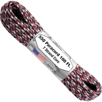 Vybavení pro přežití ARM 550 PARACORD 100' Červená maskáčová C05-ČERVENÁ MASKÁČOVÁ