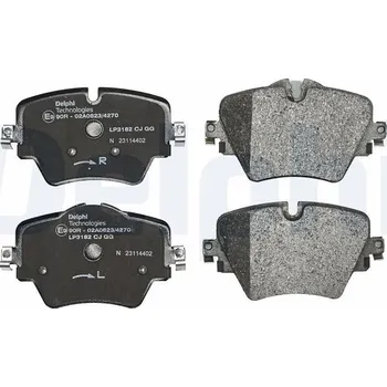 Brzdová destička Sada brzdových destiček, kotoučová brzda DELPHI LP3182