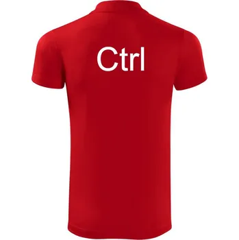 Pánská košile Ctrl - Polokošile Victory sportovní (dresovina) - L ( Červená )