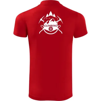 Pánská košile Climbing Erb - Polokošile Victory sportovní (dresovina) - L ( Červená )