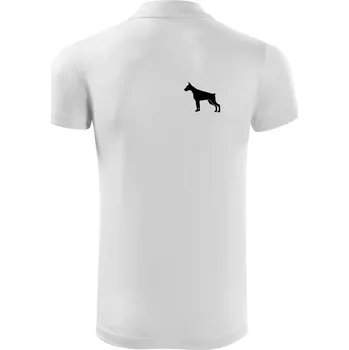 Pánská košile Dobrman ikona prso - Polokošile Victory sportovní (dresovina) - XL ( Bílá )