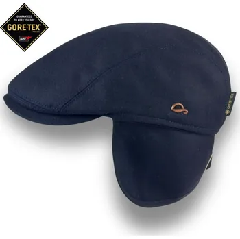 Čepice GÖTTMANN GORE-TEX Pánská nepromokavá zimní bekovka s klapkami na uši tmavě modrá GT-Jackson 2705194 Vyberte velikost: 60