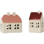 Keramické domečky Broste BO 9x5cm SET/2ks hnědé