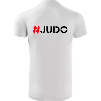 Pánská košile Judo Hashtag - Polokošile Victory sportovní (dresovina) - L ( Bílá )