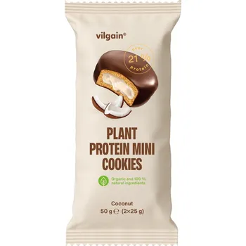 Protein Vilgain BIO Plant Protein Mini cookies kokos (2×25 g)