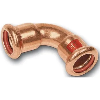 rozdělovač topení Sanha PRESS SOLAR 12002A oblouk 90°, 35mm, s konci na vnitřní lisování, solar, měď