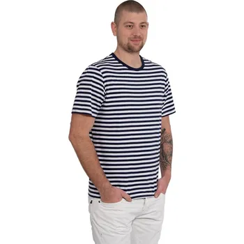 Pánské tričko Tričko krátký rukáv TON tm. modrá S