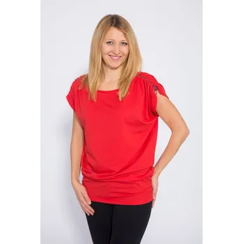 Pánské tričko Tričko krátký rukáv HANILA červená XL