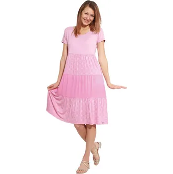 Dámské šaty Šaty BLIKLA starorůžová XL