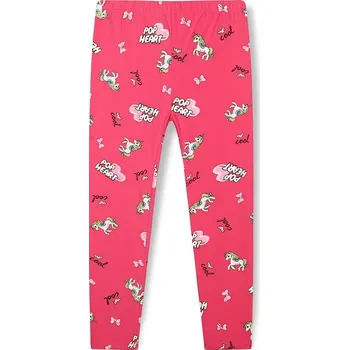 Dívčí legíny DÍVČÍ LEGÍNY S JEDNOROŽCi - bavlněné legíny HL0650 Velikost: 122, Barva: Růžová