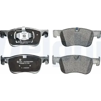 Brzdová destička Sada brzdových destiček, kotoučová brzda DELPHI LP2689