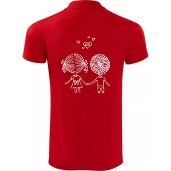 Pánská košile Love Kluk - Holka - Polokošile Victory sportovní (dresovina) - 3XL ( Červená )
