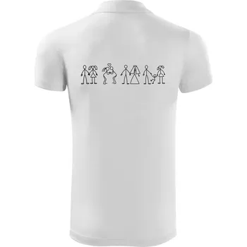 Pánská košile Evoluce vztahu - Polokošile Victory sportovní (dresovina) - 3XL ( Bílá )