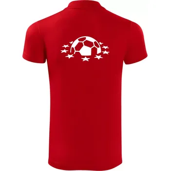 Pánská košile Liga mistrů míč - Polokošile Victory sportovní (dresovina) - S ( Červená )