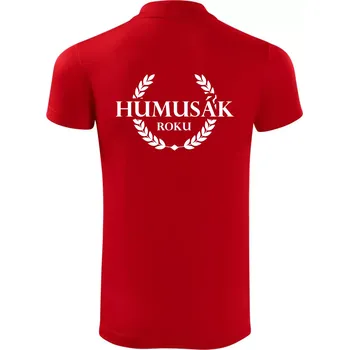 Pánská košile Humusák roku - Polokošile Victory sportovní (dresovina) - 2XL ( Červená )