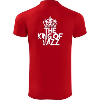 Pánská košile King of Jazz - Polokošile Victory sportovní (dresovina) - M ( Červená )