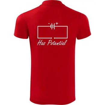 Pánská košile Has potential - Polokošile Victory sportovní (dresovina) - XL ( Červená )