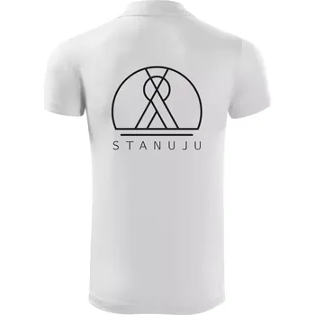 Pánská košile Ikona - stanuju - Polokošile Victory sportovní (dresovina) - 3XL ( Bílá )