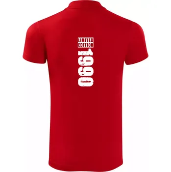 Pánská košile Limited edition 1990 pruh - Polokošile Victory sportovní (dresovina) - 3XL ( Červená )