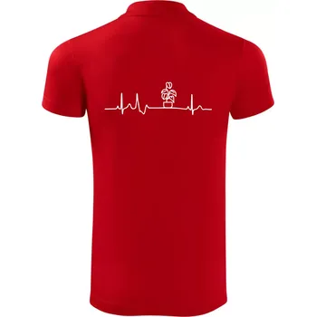 Pánská košile EKG Filodendron - Polokošile Victory sportovní (dresovina) - S ( Červená )