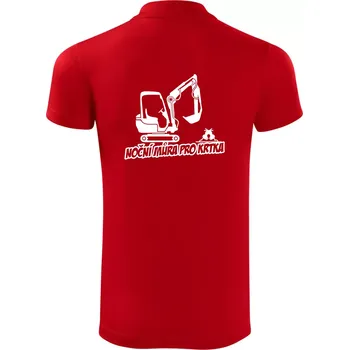 Pánská košile Noční můra pro krtka - Polokošile Victory sportovní (dresovina) - L ( Červená )