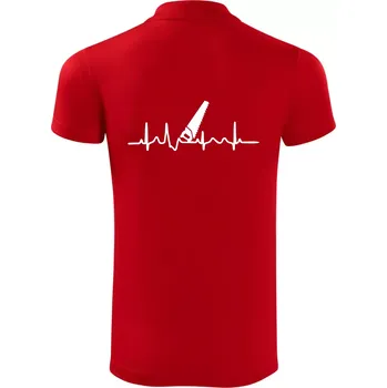 Pánská košile Ekg ruční pila - Polokošile Victory sportovní (dresovina) - 2XL ( Červená )