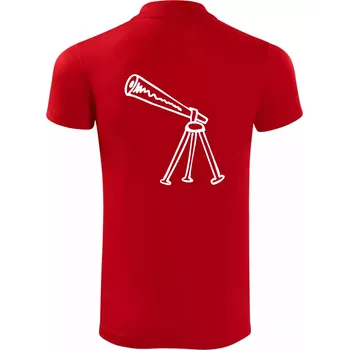 Pánská košile Nebe - Dalekohled - Polokošile Victory sportovní (dresovina) - 2XL ( Červená )